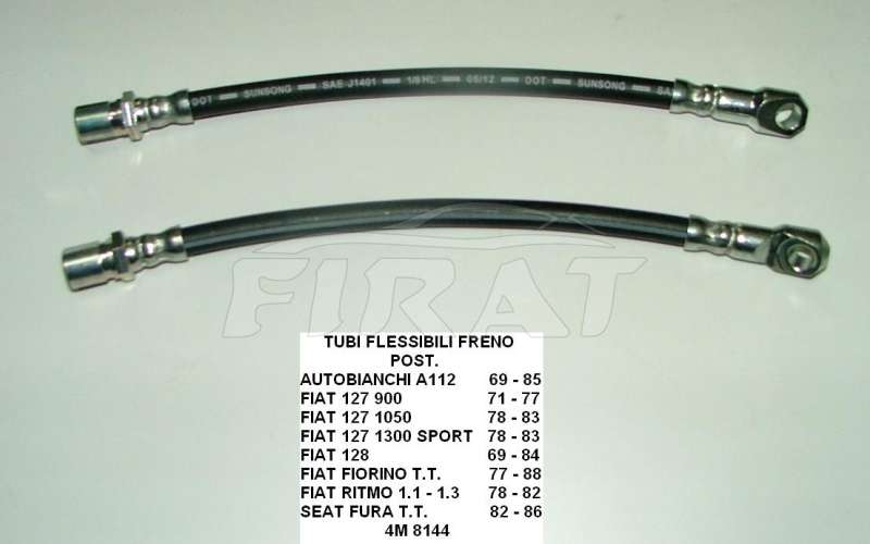 TUBO FRENO FIAT 127-128-FIORINO-RITMO-A112-FURA POST. (8144)